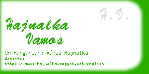 hajnalka vamos business card